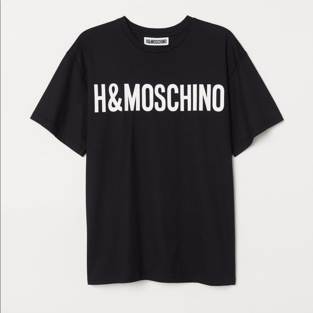 Moschino [TV] X H&M Logo T-Shirt, MENS size XS